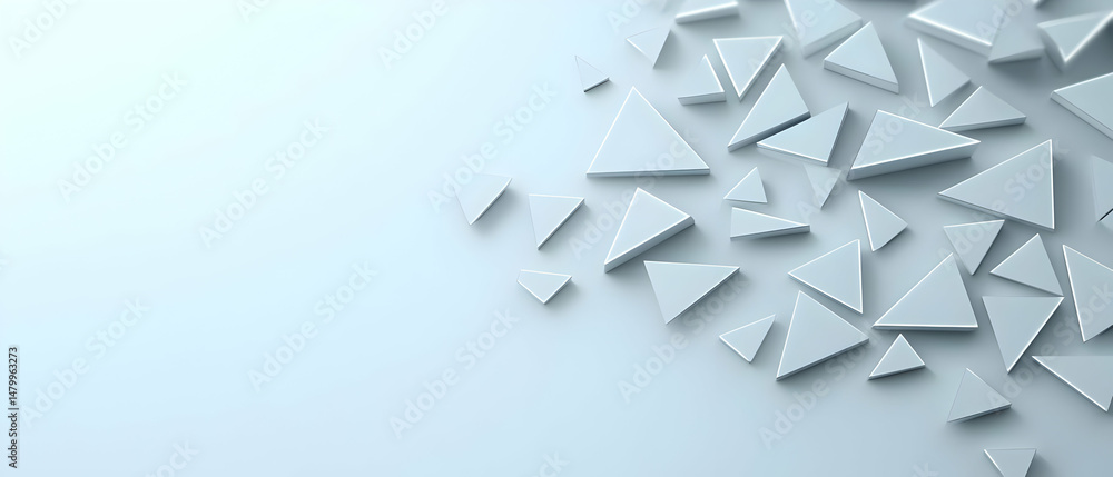 Poster abstract geometric pattern of triangles