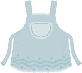 Sky blue apron