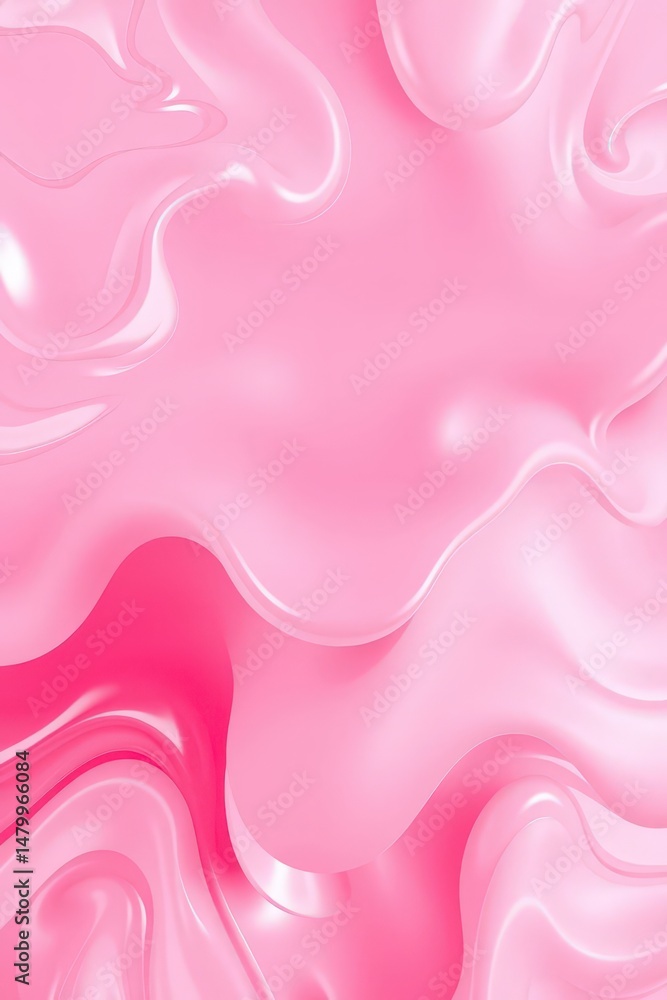 Poster fluid pink textures flowing gracefully, creating an artistic display of color and form in an abstrac