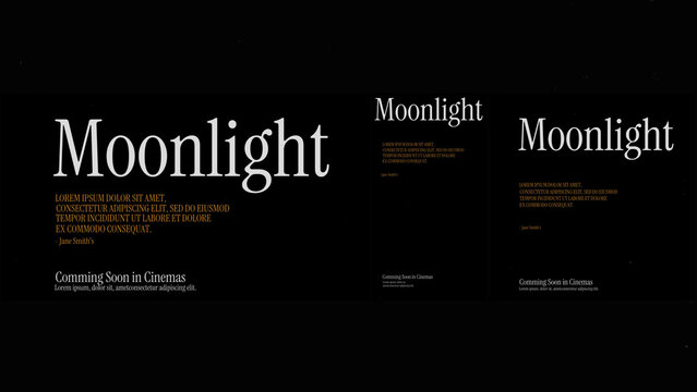 Cinematic Film Title Card, Movie Poster Typography Overlay 275 | Fully Modular Editable Layouts & Easy Text Animator Control to Create Custom Text Animations Without KeyFrames