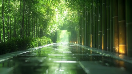 Bamboo clean background