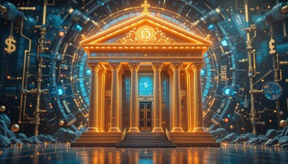 Obraz premium The Power of the Central Bank in a Digital Economy