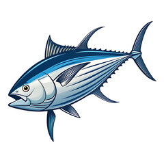 Fototapeta premium vector design of a natural Tuna in full color logo type vector image.