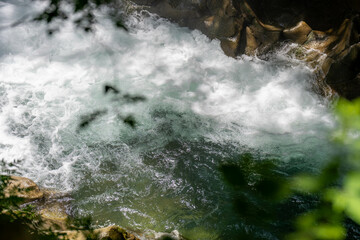 渓流の小さな流れ