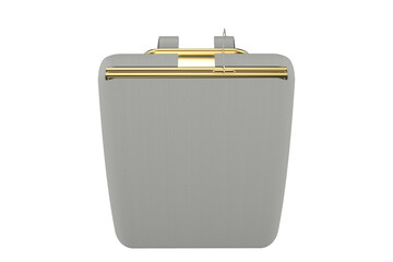 Elegant Light Gray Backpack with Gold Frame and Adjustable Shoulder Straps, Chic Pale Gray Rucksack Daypack , CARRIER BAG CONTAINER BACKPACK OF ELEGANT SACK on a PNG Transparent Background