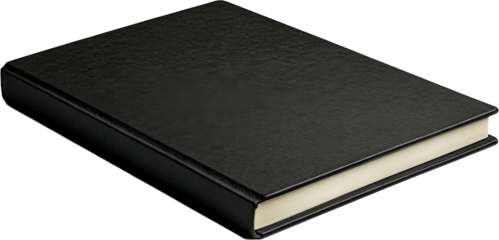 Black Hardcover Book