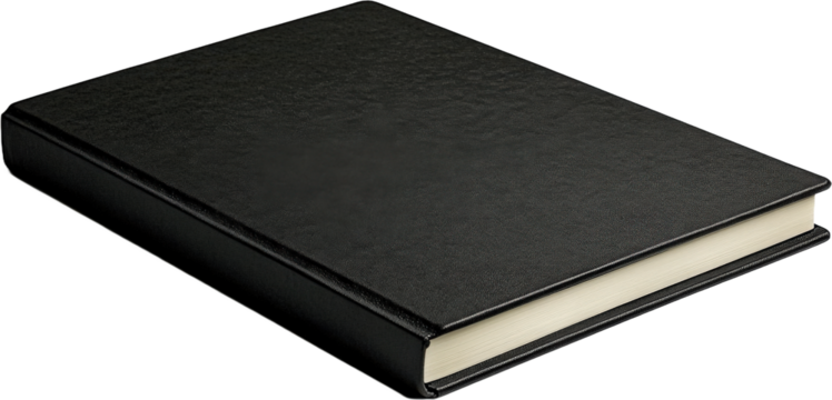 Black Hardcover Book