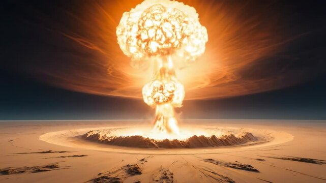 Atomic bomb explosion
