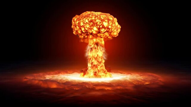 Atomic explosion illustration