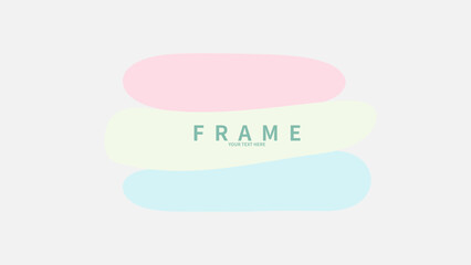 Presentation background with transparent pattern on pastel gradient background in geometric shape