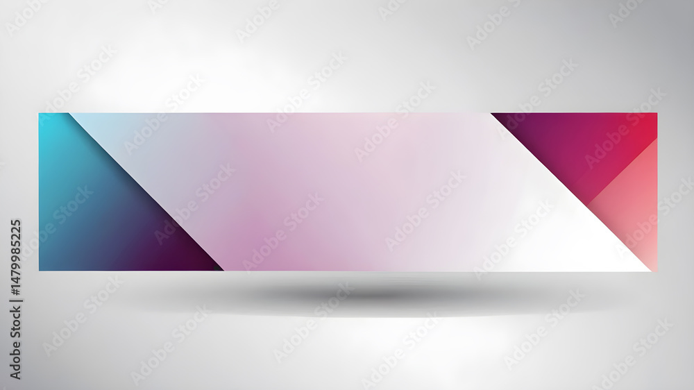 Fototapete abstract web banner design template. Banner - Design Element