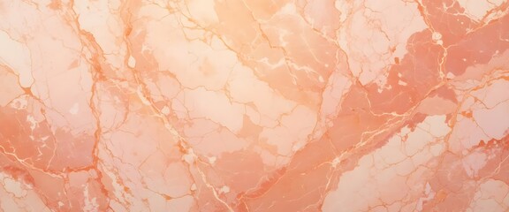 Fototapeta premium Soft Peach Marble Texture with Warm Veining