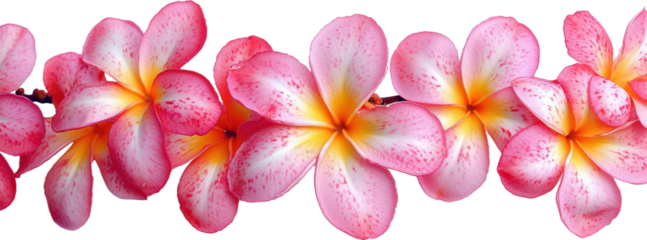 Beautiful Pink Plumeria Flowers