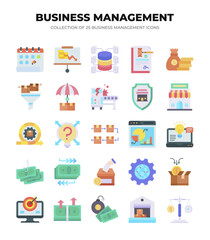 Collection of 25 Business Management Icons. Streamline Your Workflow