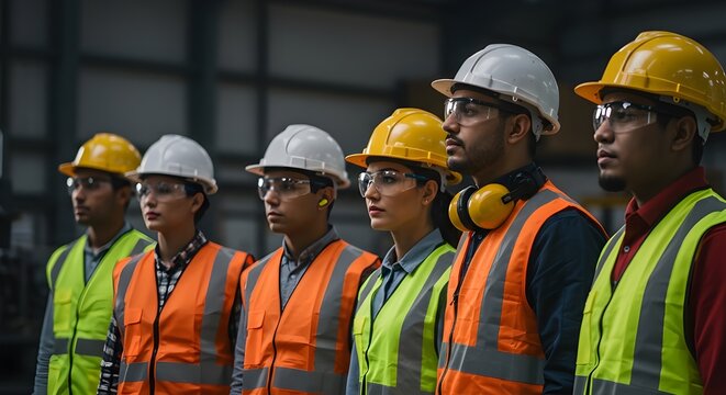 Equipo de ingenieros de calidad completa para el mantenimiento y la capacitaci&oacute;n de trabajadores de f&aacute;bricas industriales, talleres de almac&eacute;n para operadores de f&aacute;bricas, producci&oacute;n de equipos de ing
