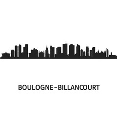 Fototapeta premium BoulogneBillancourt Skyline with France, and Cityscape.