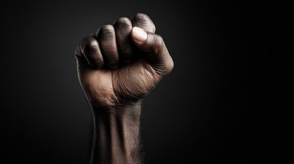 A Raised Fist: A Symbol of Strength and Resistance