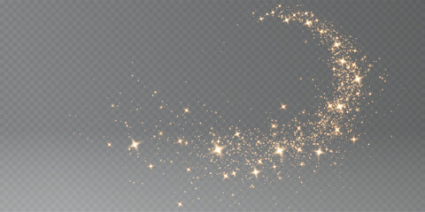 Gold Light Trail Overlay — Sparkling Glow, Glittering Particles, and Shimmering Effects for Christmas, New Year, and Luxury Motion Designs with Twinkle and Flare
