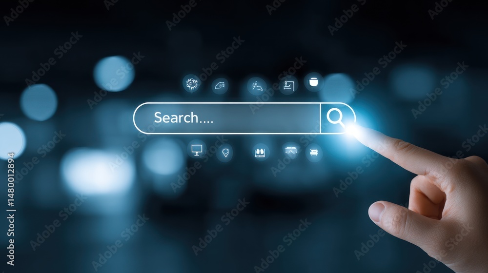 Poster digital search interface: exploring the world of online information