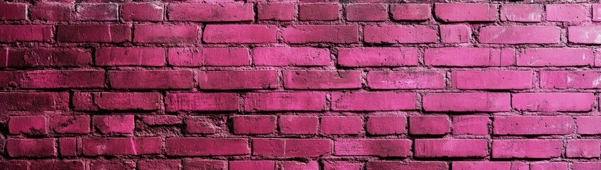 Obraz premium Deep magenta brick wall texture