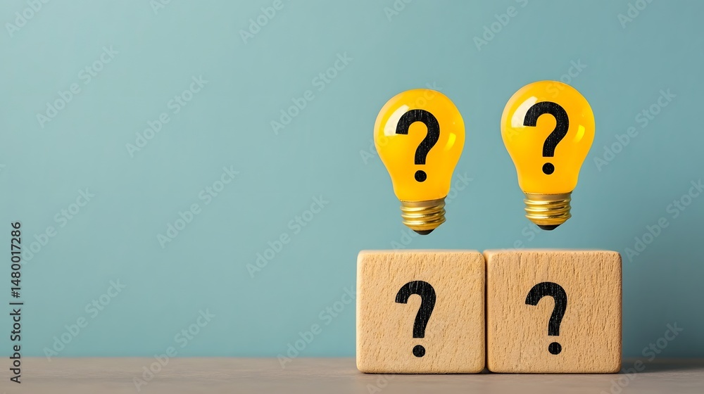 Aufkleber questioning concepts and generating new ideas