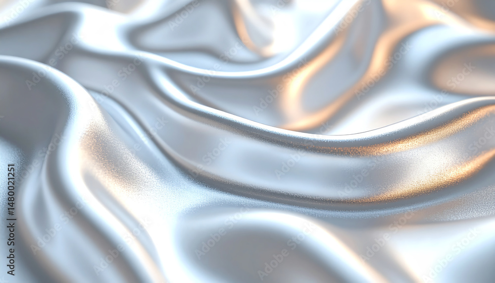 Poster luxurious, shimmering fabric folds create a beautiful texture, reflecting light and enhancing depth 