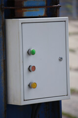 Electric switch in the factory, Electric door with buttons