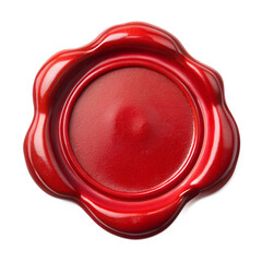 Red Seal Wax On Transparent Background