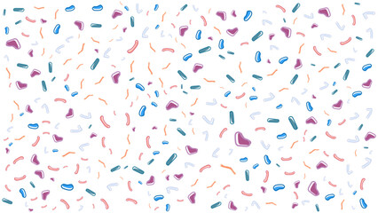 SEAMLESS HAND DRAWN DOODLE BLOB SHAPES PATTERN TEXTURE COLORFUL TEMPLATE ABSTRACT BACKGROUND TRENDY DESIGN VECTOR