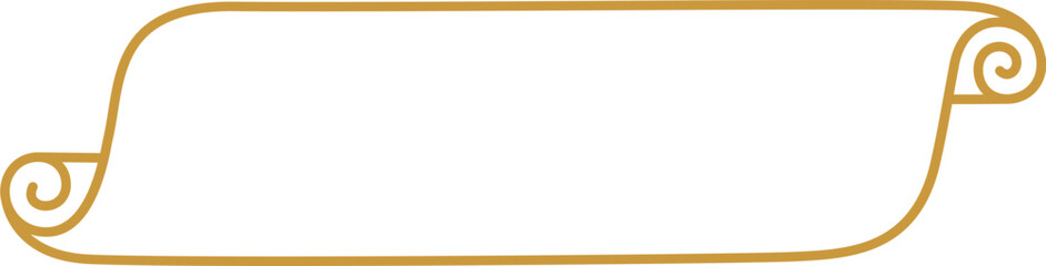 Paper Roll Outline Name Plate. Isolated Element