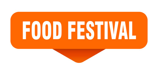 food festival sticker. food festival sign on transparent background
