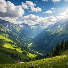 Obraz premium mountain landscape in summer