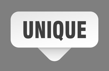 unique sticker. unique sign isolated on gray background