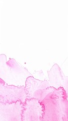 Obraz premium A soft pink watercolor background blends seamlessly, creating a dreamy atmosphere, complemented by a crisp white sheet of paper resting atop it.