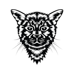 Cat illustration design template
