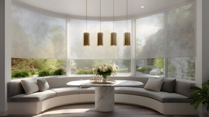 Fototapeta premium Floating Breakfast Nook by Bay Window
