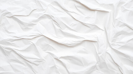 Obraz premium Crumpled White Paper Background Texture for Design
