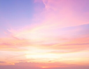A breathtaking sunset view over the tranquil ocean, with vibrant hues of orange, pink, and purple blending into the serene sky, reflecting on the water.