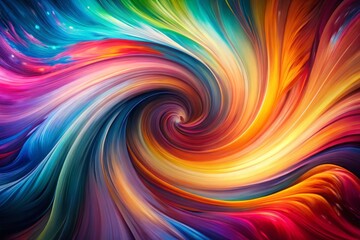 Obraz premium Abstract Swirl Pattern, Vibrant Colorful Motion Background, Fluid Design, Artistic Whirl