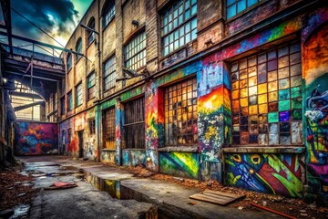 Fototapeta premium Abstract Urban Decay Spray Paint Texture Background - Grunge Wall Art