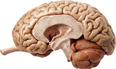 Human Brain Anatomy Cross-Section