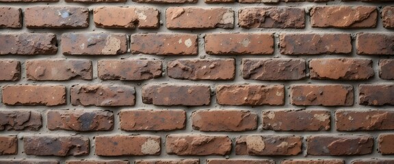 Obraz premium Rustic Brick Wall with Granite Texture. Earthy Toned Brick Wall Background