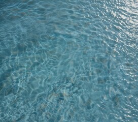 Obraz premium Serene light blue water, gentle undulations, tranquil surface , wavy, glassy, subtle
