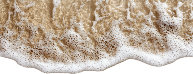 Ocean Wave Foam Texture on Sandy Beach