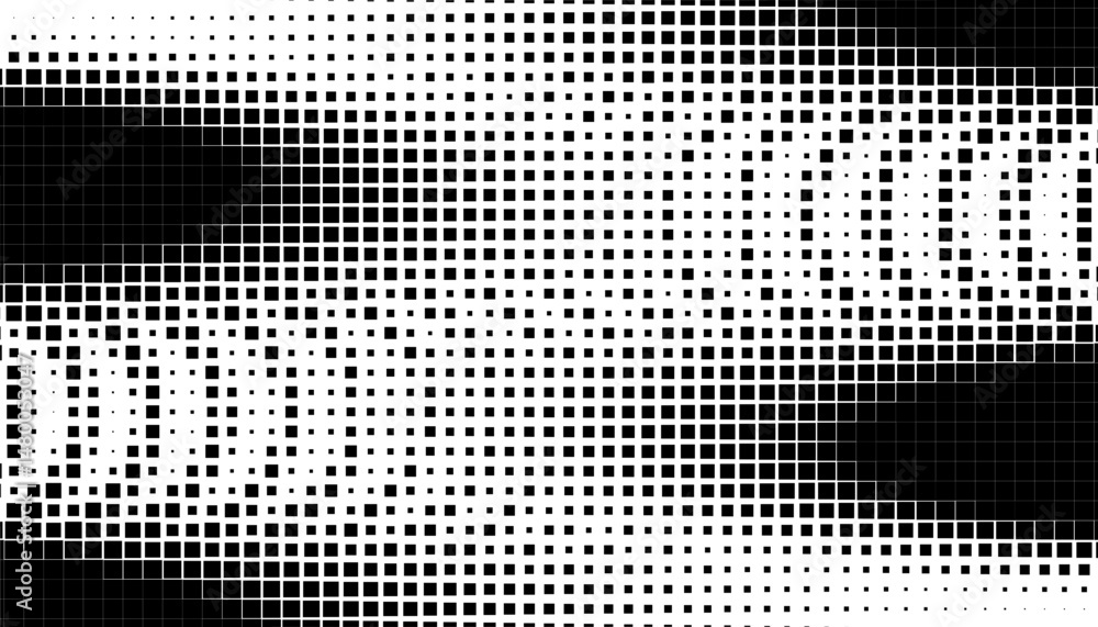Aufkleber black and white abstract geometric pattern with halftone effect for modern background and jersey des