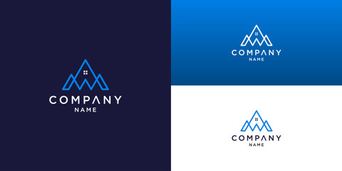 Mountain and House Company Logo Design