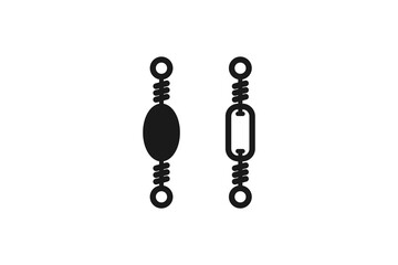 fishing part swivel icon outline