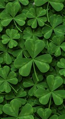 Emerald Clover Abundance: Lush Green 3D Render