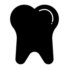 Tooth glyph icon