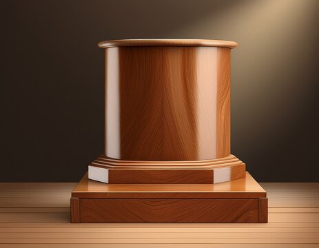 trophy base classic wood design for prize and awards display